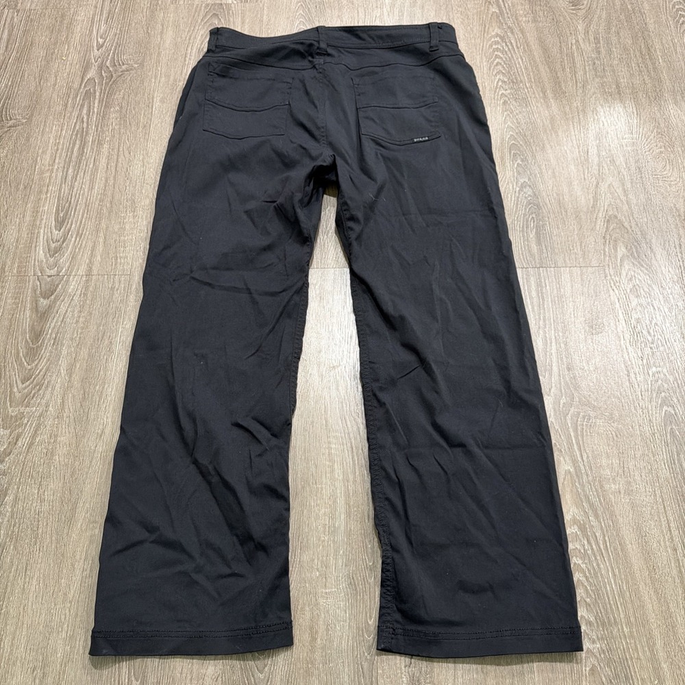 Prana Brion Pants Men 38x30 Black Slim Fit Nylon Stretch Outdoor Hiking Camping - Picture 6 of 8